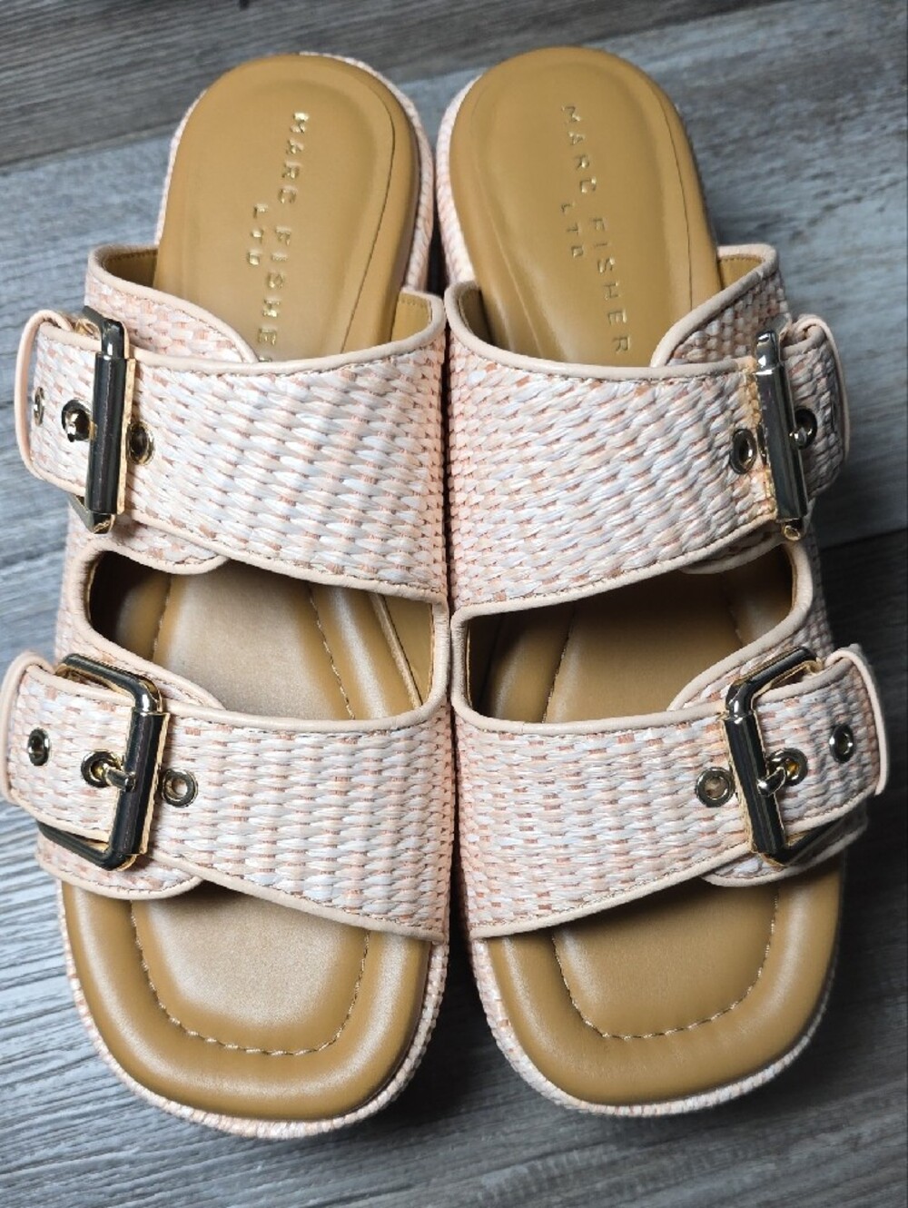 Marc Fisher LTD Poppy Platform Slide Sandal in Light Pink Size 7.5 *NWT - Picture 5 of 10